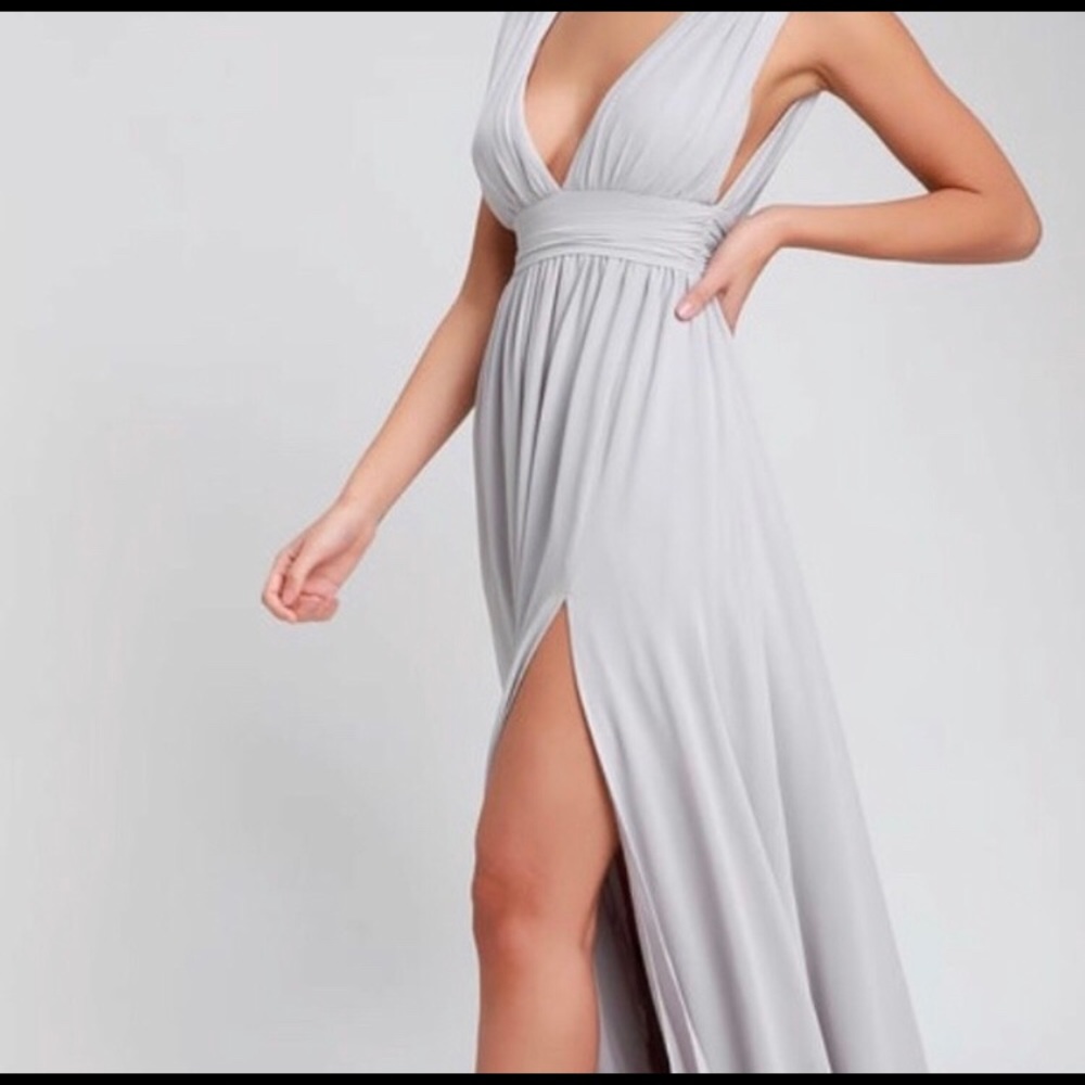 Heavenly Hues Light Gray Dress